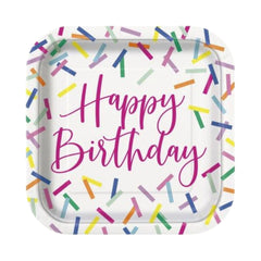 Happy Birthday con papelitos