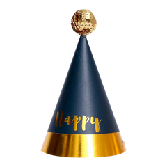 5 Gorritos Negro con Dorado