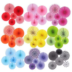 Juego de Abanicos de Papel