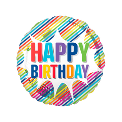 HBD Striped Burst