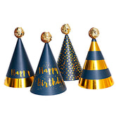 5 Gorritos Negro con Dorado