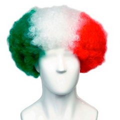 Peluca Afro Tricolor