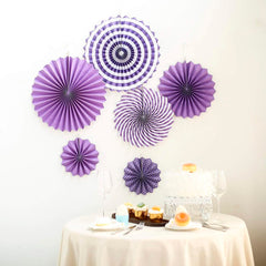 Juego de Abanicos de Papel