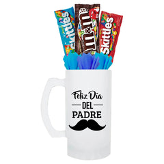 Tarro feliz día con bigote
