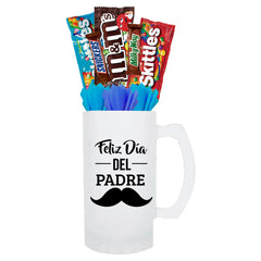 Tarro feliz día con bigote
