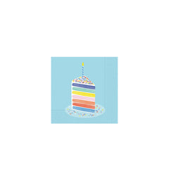 Rebanada de pastel de colores