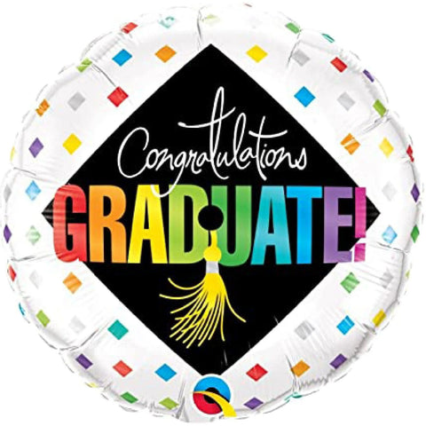 Congratulations graduate cuadrados colores