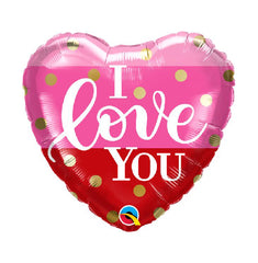 I love you rosa con rojo