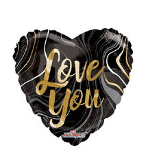 Love you dorado con negro