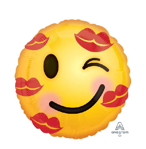 Emoji con labios rojos