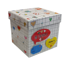 Cajas de corazones con frases de amor