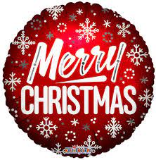 Merry christmas copos rojo