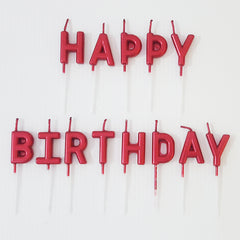 Letras Happy Birthday
