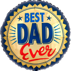 Best dad ever gold stamp