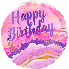 Birthday Watercolor Marble