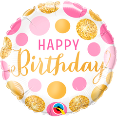 HBD Gold & Pink