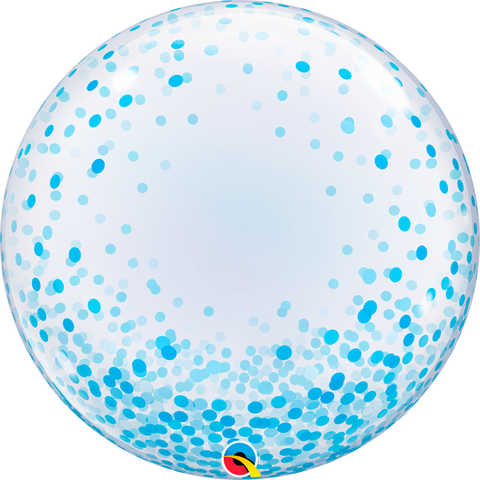 Deco Bubble - Puntos de Confeti Azul