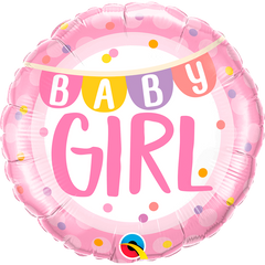 Bienvenida Bebé Banderines Rosa