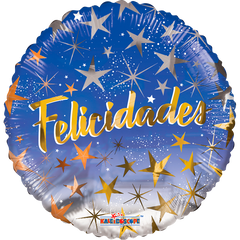 Felicidades Estrellas Azul