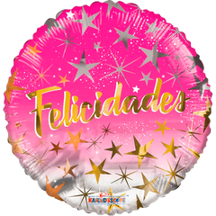 Felicidades Estrellas Rosa