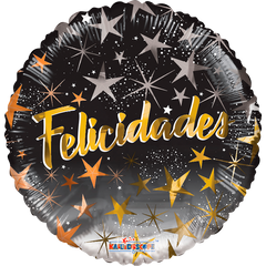 Felicidades Estrellas Negro