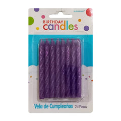 Velas Brillantina (varios colores)