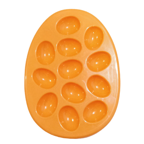 Plato Naranja para huevos